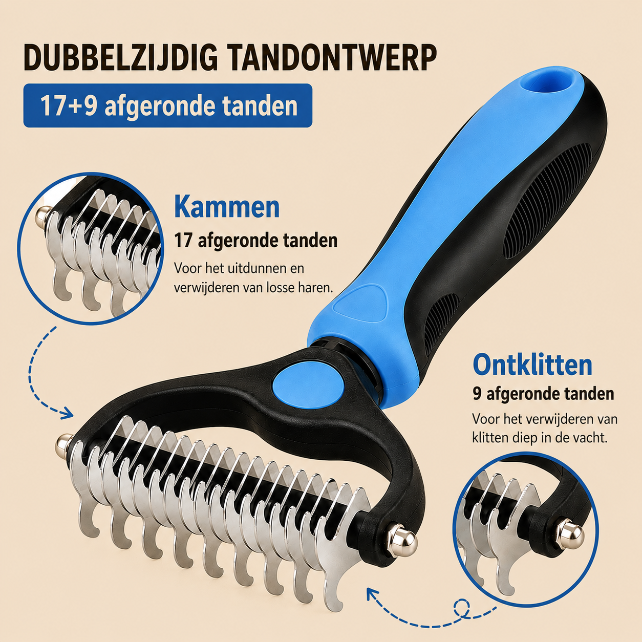 FurFlow™ | Verwijdert klitten & losse ondervacht