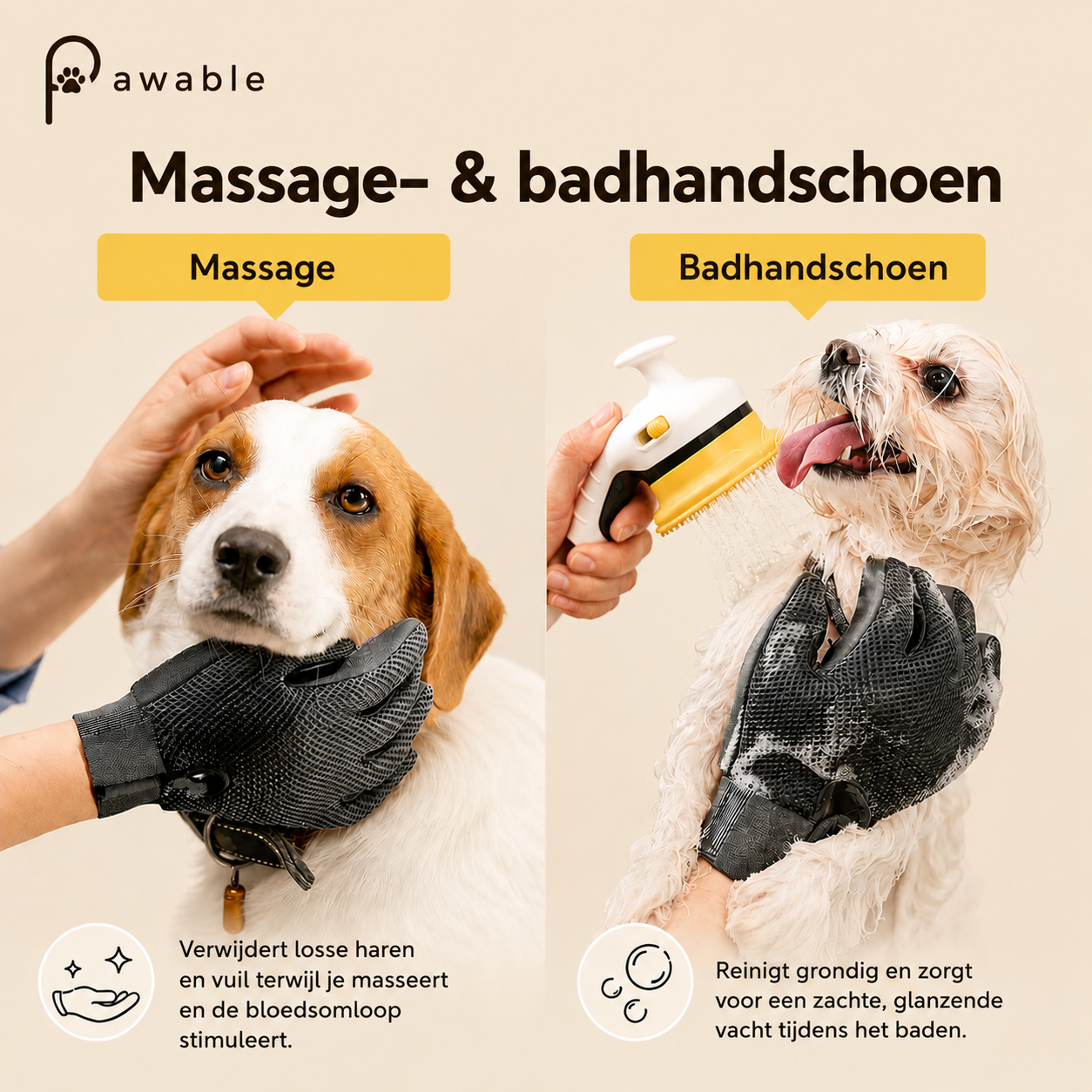 FurGlove™ | Verwijdert losse haren terwijl je aait