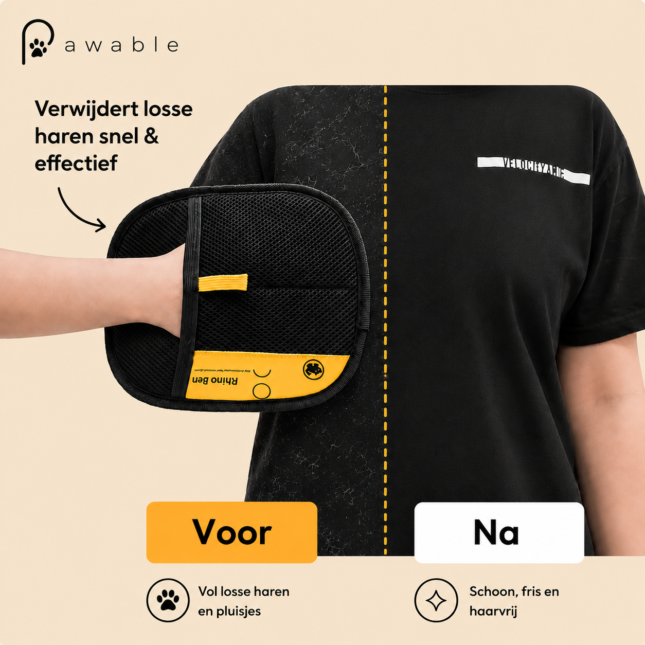FurSwipe™ | Verwijdert honden- & kattenharen in seconden