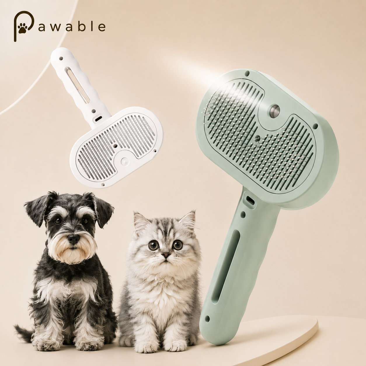 SteamBrush™ | Verwijder losse honden- en kattenharen voordat ze zich door je huis verspreiden